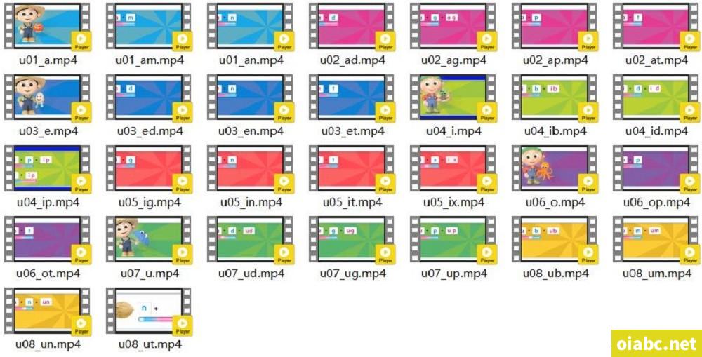 172个自然拼读英语启蒙动画 1-5级字母音标视频课程网盘下载