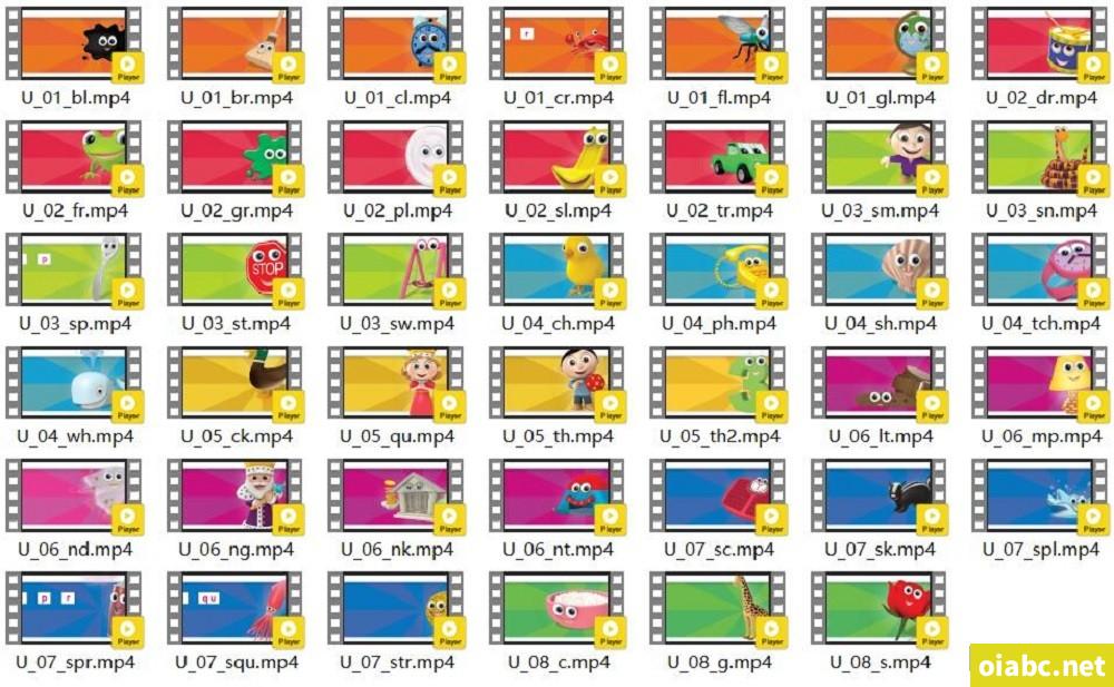 172个自然拼读英语启蒙动画 1-5级字母音标视频课程网盘下载