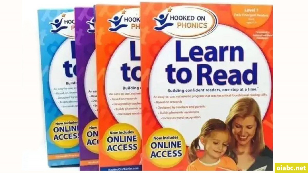 美国自然拼读王牌教材 Hooked on Phonics 全套视频avi+教材pdf+配套故事书