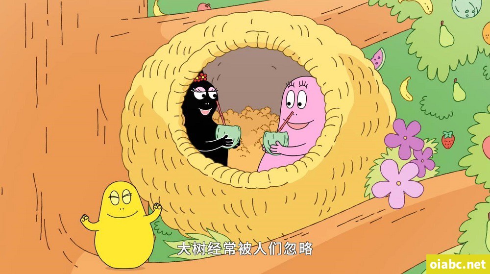 新巴巴爸爸 Les Barbapapa 中文版动画片全52集国语中字1080P视频MP4+音频MP3网盘下载