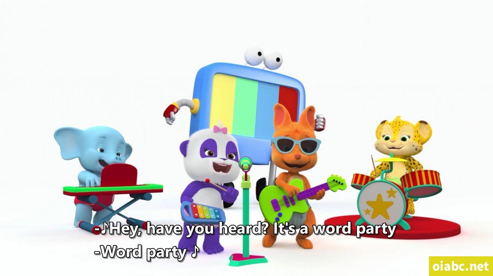 文字派对 Word Party英文版动画片第1-5季60集英语英字1080P视频MKV+音频MP3下载